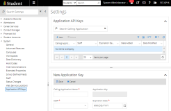 App Keys UI