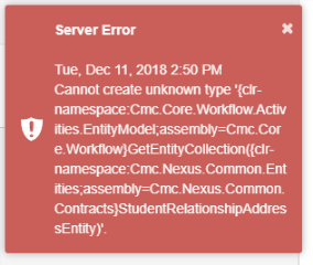 Server Error