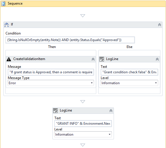 Approved Grant Workflow - 1st If statement