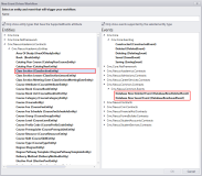 Database Event - adclassched table