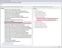 Database Event - systat table