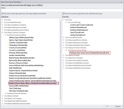 Database Event - systat table