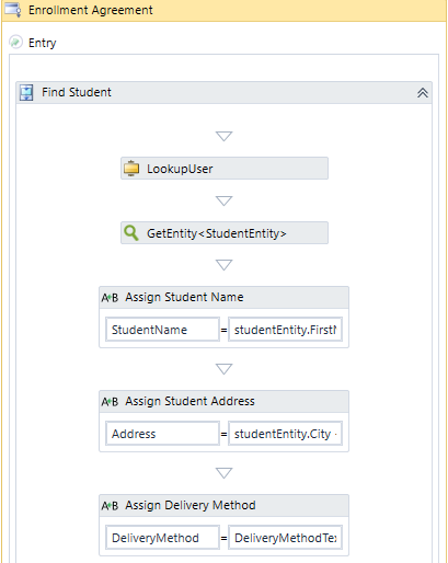 Enrollment Agreement - Start sequence