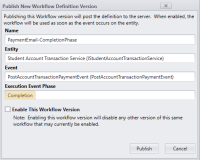 Publish Workflow with Event Phase